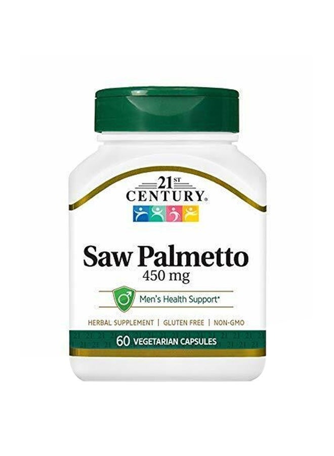 21st Century Saw Palmetto Herbal Supplement - 60 Capsules - Image 1